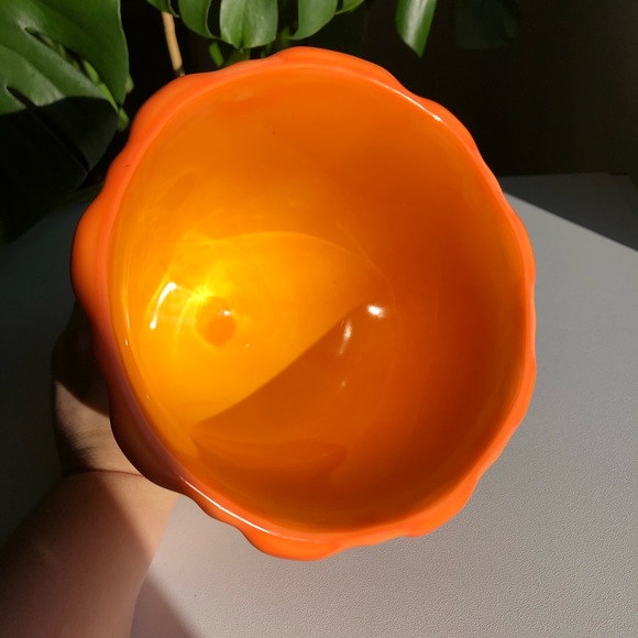 LE SMITH Glass Bittersweet Orange Covered Compote - Picture 9 of 15